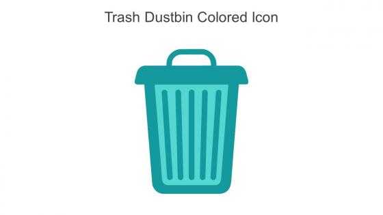 Trash Dustbin Colored Icon In Powerpoint Pptx Png And Editable Eps Format