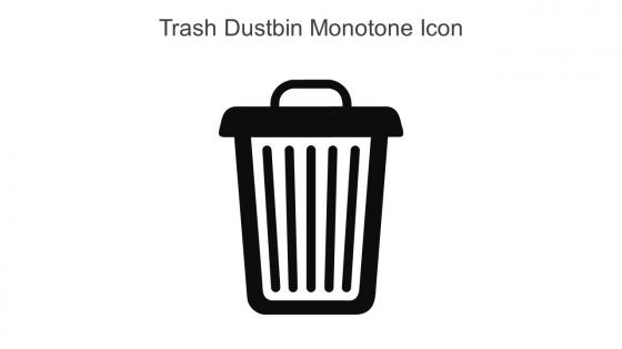 Trash Dustbin Monotone Icon In Powerpoint Pptx Png And Editable Eps Format