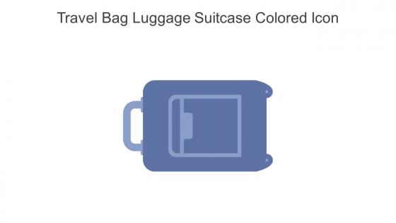 Travel Bag Luggage Suitcase Colored Icon In Powerpoint Pptx Png And Editable Eps Format