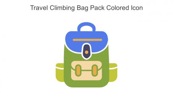 Travel Climbing Bag Pack Colored Icon In Powerpoint Pptx Png And Editable Eps Format