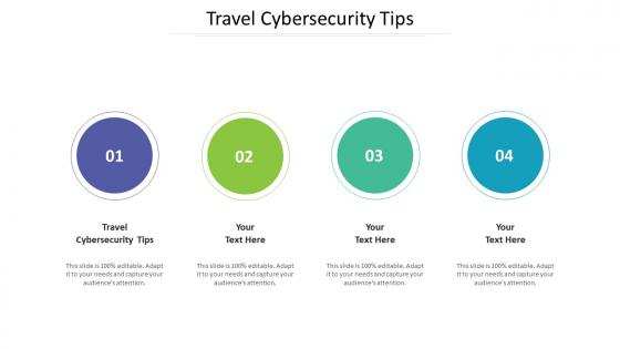 Travel cybersecurity tips ppt powerpoint presentation layouts icons cpb