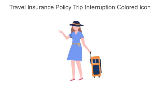 Travel Insurance Policy Trip Interruption Colored Icon In Powerpoint Pptx Png And Editable Eps Format
