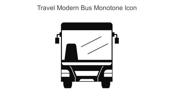 Travel Modern Bus Monotone Icon In Powerpoint Pptx Png And Editable Eps Format