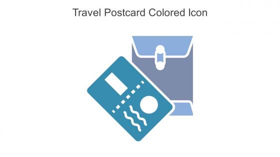 Travel Postcard Colored Icon In Powerpoint Pptx Png And Editable Eps Format