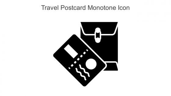 Travel Postcard Monotone Icon In Powerpoint Pptx Png And Editable Eps Format