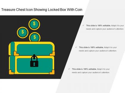 Treasure chest icon showing locked box with coin