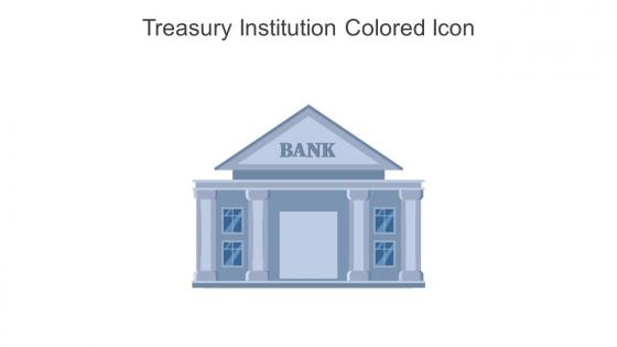 Treasury Institution Colored Icon In Powerpoint Pptx Png And Editable Eps Format