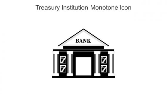 Treasury Institution Monotone Icon In Powerpoint Pptx Png And Editable Eps Format