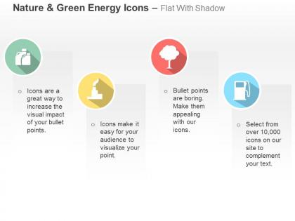 Tree fuel pump factory green energy ppt icons graphics