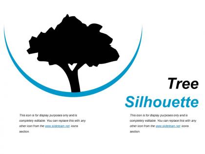 Tree silhouette presentation powerpoint example