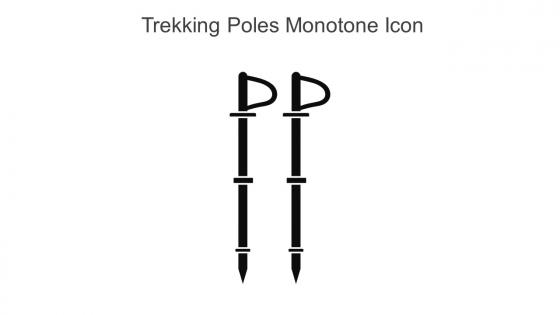 Trekking Poles Monotone Icon In Powerpoint Pptx Png And Editable Eps Format