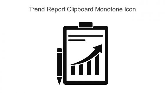 Trend Report Clipboard Monotone Icon In Powerpoint Pptx Png And Editable Eps Format