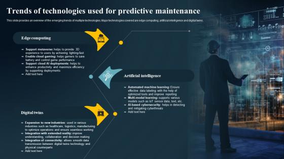 Trends Of Technologies Used For Predictive Maintenance IoT Predictive Maintenance Guide IoT SS