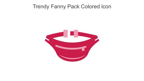 Trendy Fanny Pack Colored Icon In Powerpoint Pptx Png And Editable Eps Format