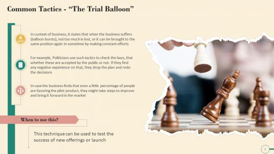 Trial Balloon As A Buyers And Sellers Negotiation Tactic Training Ppt