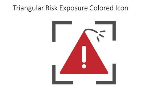 Triangular Risk Exposure Colored Icon In Powerpoint Pptx Png And Editable Eps Format