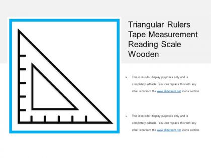 Triangular rulers tape measurement reading scale wooden