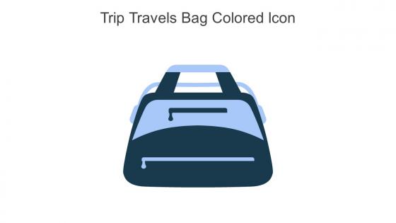 Trip Travels Bag Colored Icon In Powerpoint Pptx Png And Editable Eps Format