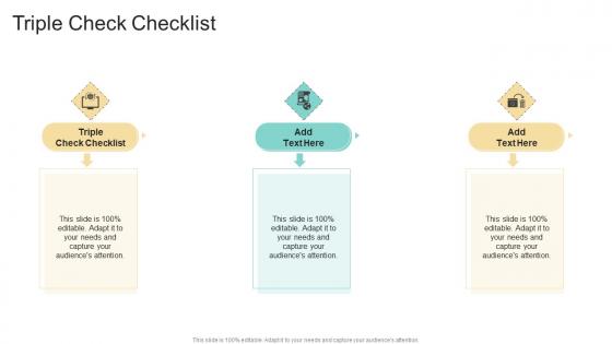 Triple Check Checklist In Powerpoint And Google Slides Cpb
