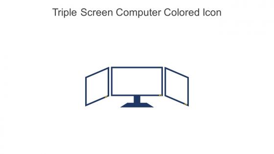 Triple Screen Computer Colored Icon In Powerpoint Pptx Png And Editable Eps Format