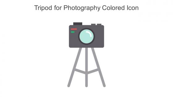 Tripod For Photography Colored Icon In Powerpoint Pptx Png And Editable Eps Format