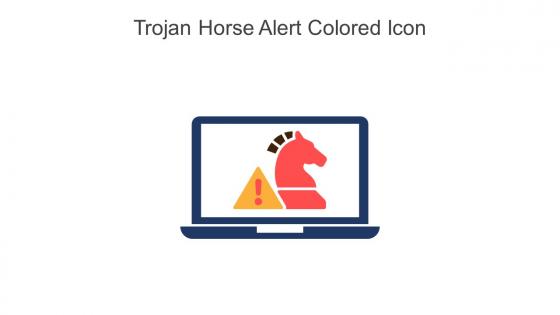 Trojan Horse Alert Colored Icon In Powerpoint Pptx Png And Editable Eps Format