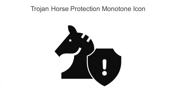 Trojan Horse Protection Monotone Icon In Powerpoint Pptx Png And Editable Eps Format