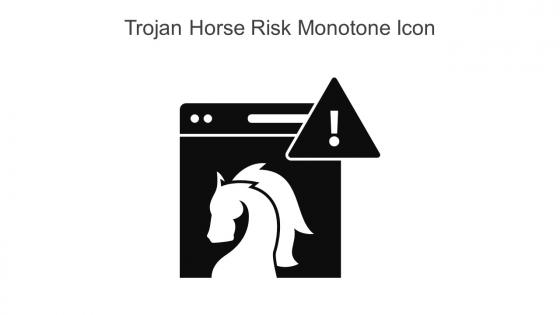 Trojan Horse Risk Monotone Icon In Powerpoint Pptx Png And Editable Eps Format