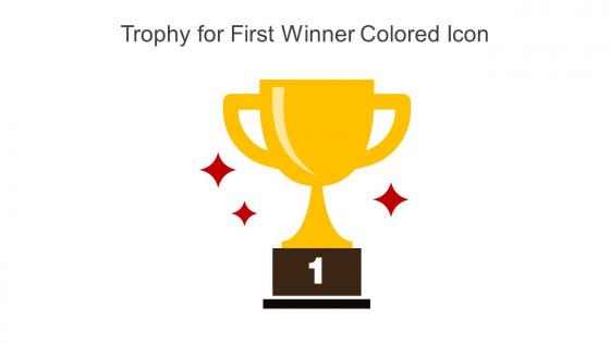 Trophy For First Winner Colored Icon In Powerpoint Pptx Png And Editable Eps Format