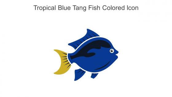 Tropical Blue Tang Fish Colored Icon In Powerpoint Pptx Png And Editable Eps Format