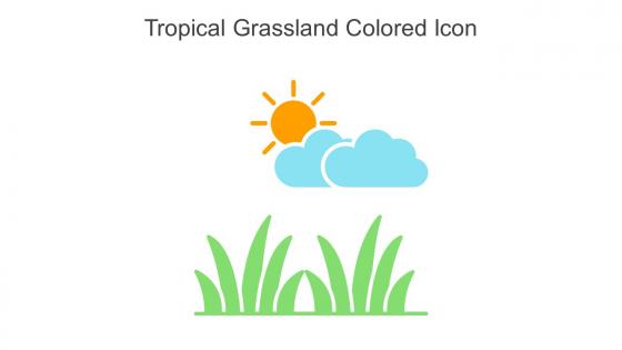 Tropical Grassland Colored Icon In Powerpoint Pptx Png And Editable Eps Format