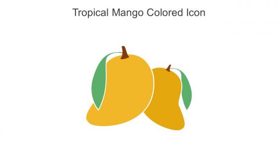 Tropical Mango Colored Icon In Powerpoint Pptx Png And Editable Eps Format