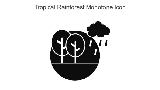 Tropical Rainforest Monotone Icon In Powerpoint Pptx Png And Editable Eps Format