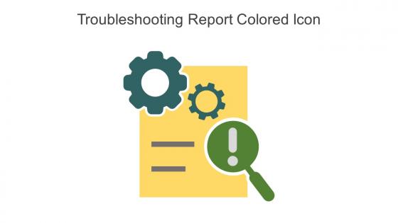 Troubleshooting Report Colored Icon In Powerpoint Pptx Png And Editable Eps Format