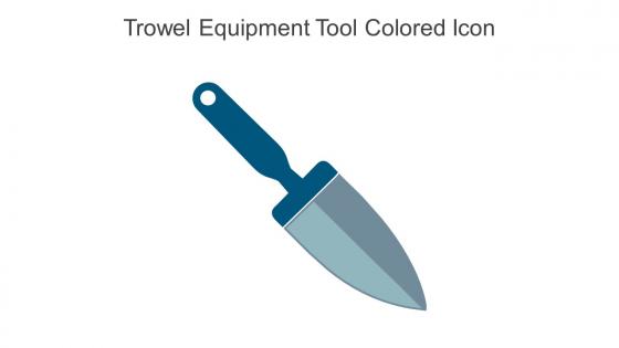 Trowel Equipment Tool Colored Icon In Powerpoint Pptx Png And Editable Eps Format