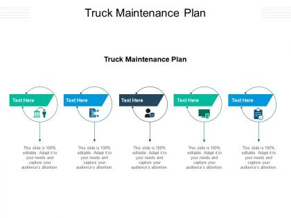 Truck maintenance plan ppt powerpoint presentation professional designs download cpb