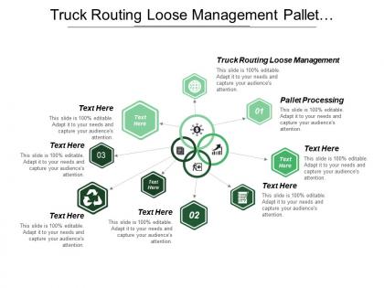 Truck routing loose management pallet processing physical counting