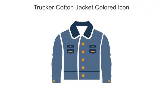 Trucker Cotton Jacket Colored Icon In Powerpoint Pptx Png And Editable Eps Format