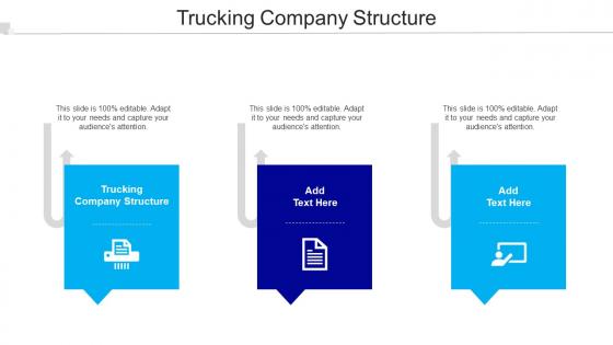 Trucking Company Structure Ppt Powerpoint Presentation Show Deck Cpb