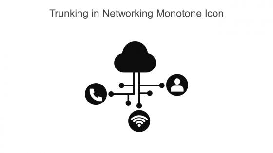 Trunking In Networking Monotone Icon In Powerpoint Pptx Png And Editable Eps Format