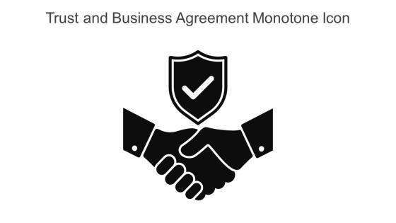 Trust And Business Agreement Monotone Icon In Powerpoint Pptx Png And Editable Eps Format