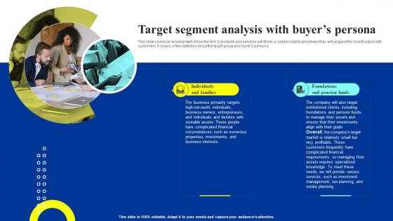 Trust Business Plan Target Segment Analysis With Buyers Persona BP SS