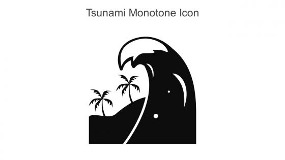 Tsunami Monotone Icon In Powerpoint Pptx Png And Editable Eps Format