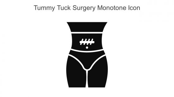 Tummy Tuck Surgery Monotone Icon In Powerpoint Pptx Png And Editable Eps Format