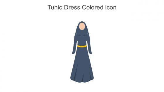 Tunic Dress Colored Icon In Powerpoint Pptx Png And Editable Eps Format