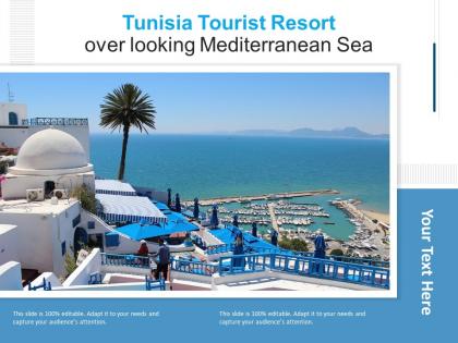 Tunisia tourist resort over looking mediterranean sea