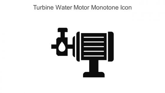 Turbine Water Motor Monotone Icon In Powerpoint Pptx Png And Editable Eps Format