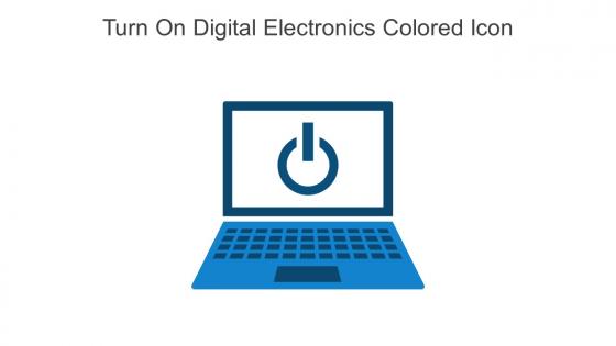 Turn On Digital Electronics Colored Icon In Powerpoint Pptx Png And Editable Eps Format