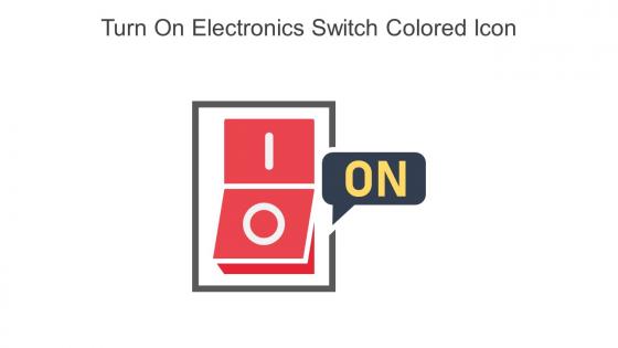 Turn On Electronics Switch Colored Icon In Powerpoint Pptx Png And Editable Eps Format