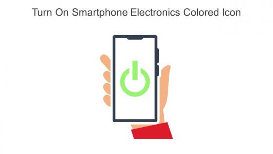 Turn On Smartphone Electronics Colored Icon In Powerpoint Pptx Png And Editable Eps Format